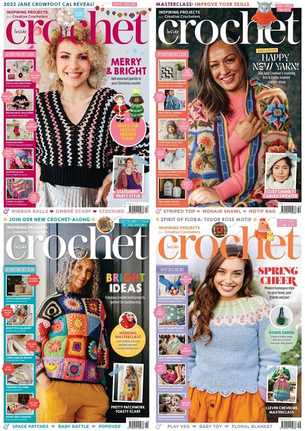 Inside Crochet Issues 153-154-155-156 Year 2023