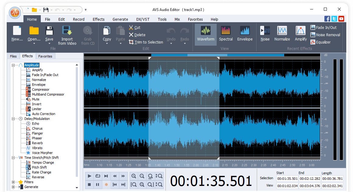 AVS Audio Editor 10.5.2.579