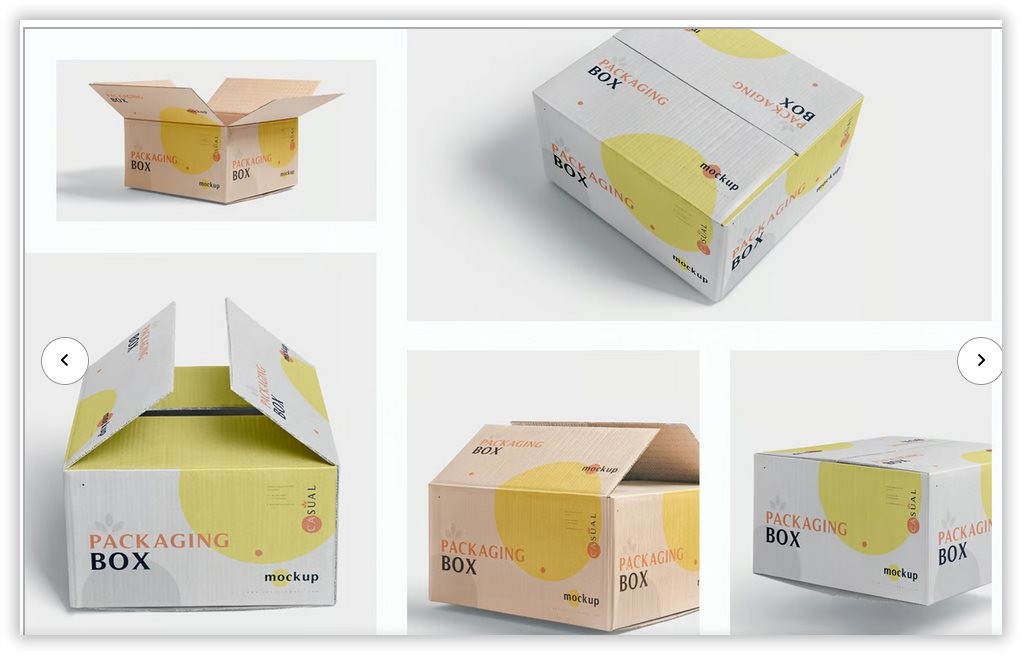 5 Packaging Box Mockups