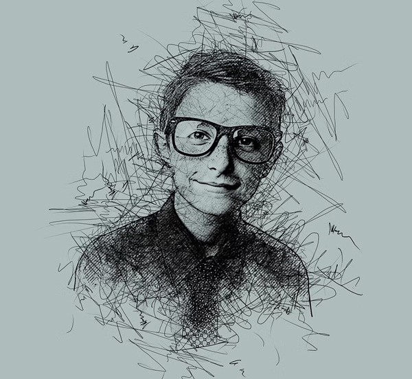 Scribble Sketch Photoshop Action