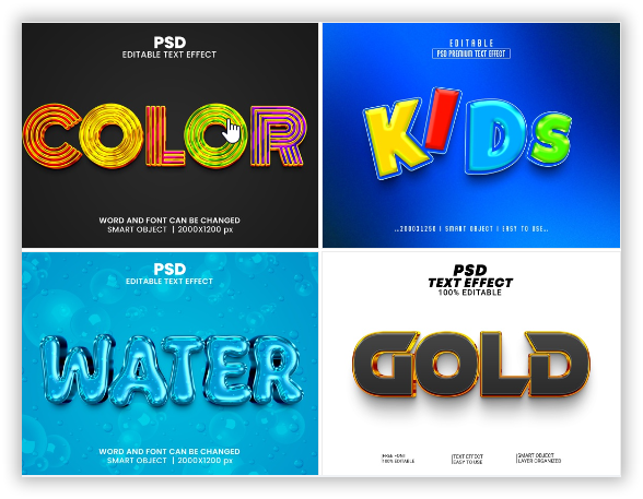 Text Effects Collection. psd
